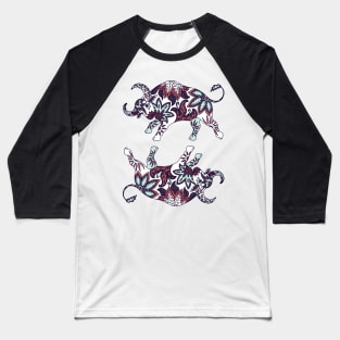 Paisley Oxen (Mauve Pink Palette) Baseball T-Shirt